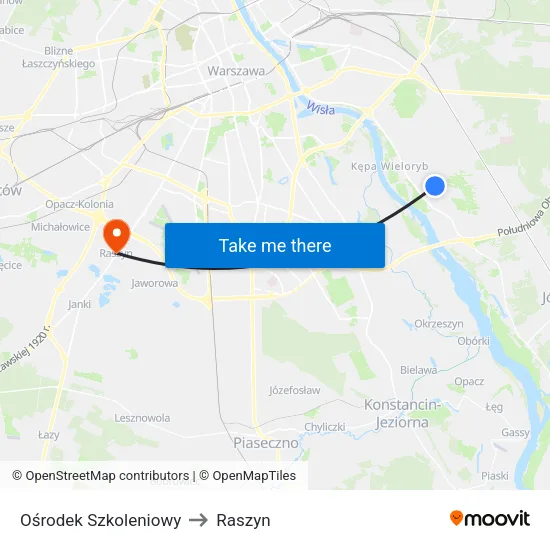 Ośrodek Szkoleniowy to Raszyn map