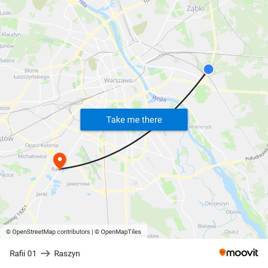 Rafii 01 to Raszyn map