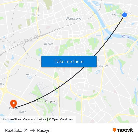 Rozłucka 01 to Raszyn map