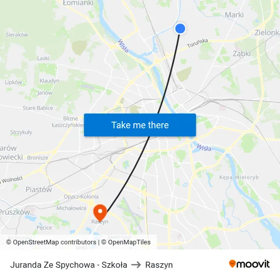 Juranda Ze Spychowa - Szkoła to Raszyn map