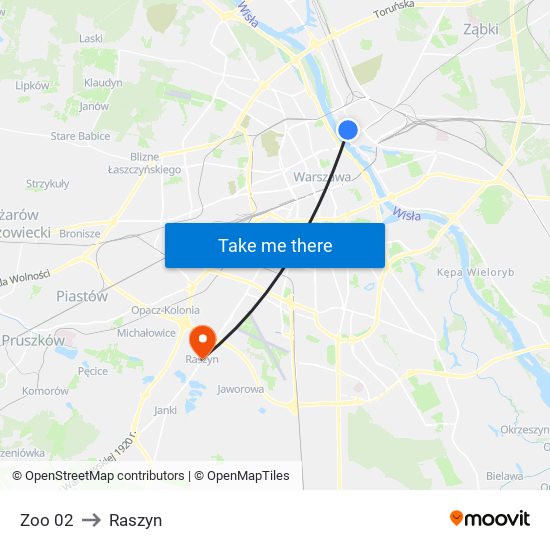 Zoo 02 to Raszyn map