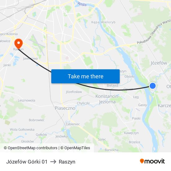 Józefów Górki 01 to Raszyn map