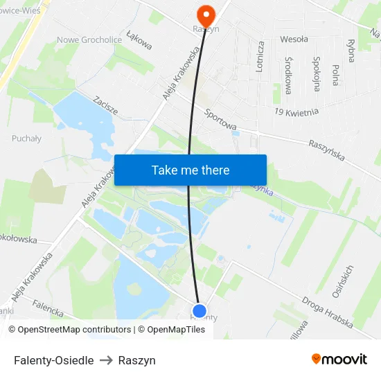 Falenty - Osiedle to Raszyn map