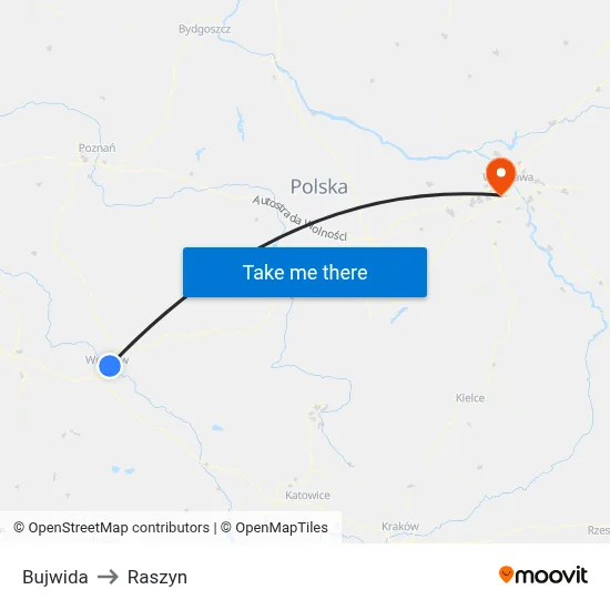 Bujwida to Raszyn map