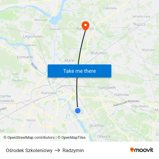 Ośrodek Szkoleniowy to Radzymin map