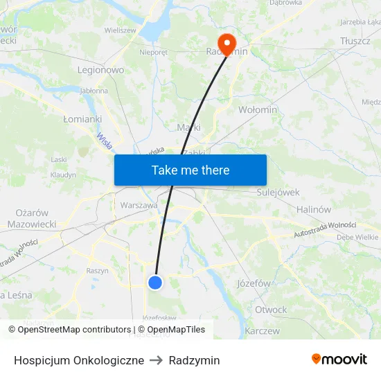 Hospicjum Onkologiczne to Radzymin map
