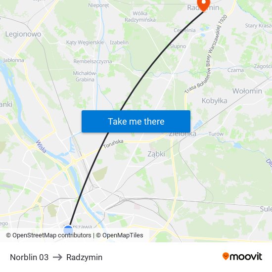 Norblin 03 to Radzymin map