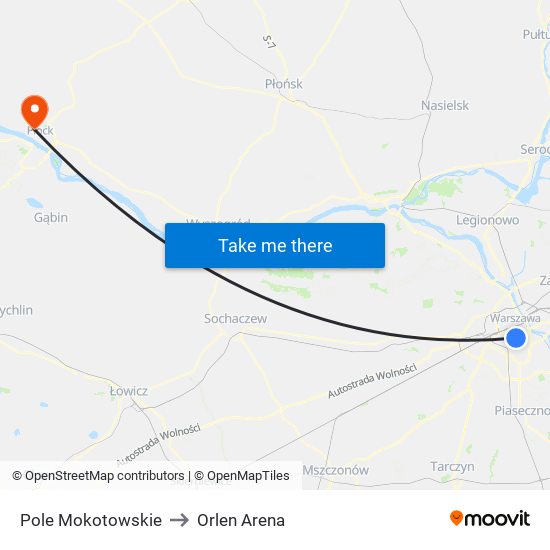 Pole Mokotowskie to Orlen Arena map