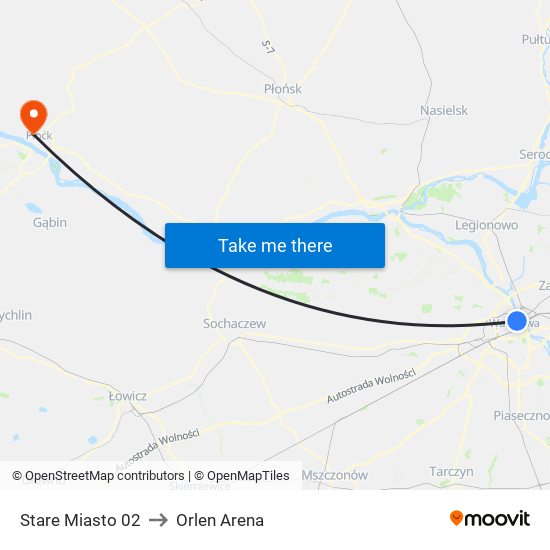 Stare Miasto 02 to Orlen Arena map