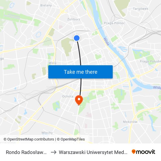 Rondo „Radosława” to Warszawski Uniwersytet Medyczny map