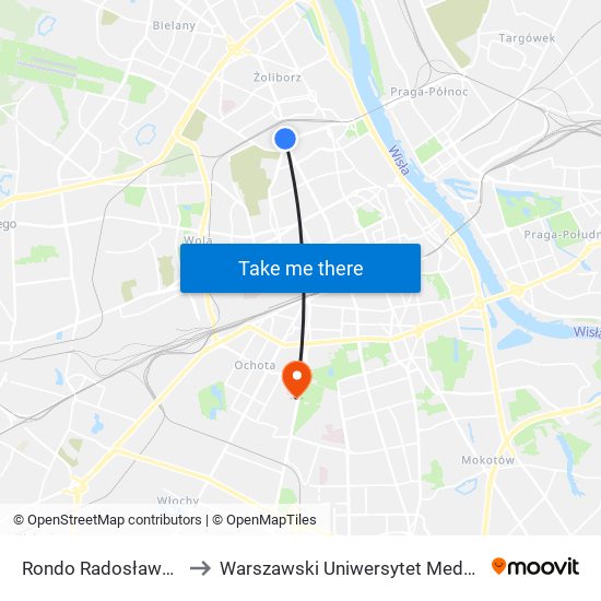 Rondo „Radosława” to Warszawski Uniwersytet Medyczny map