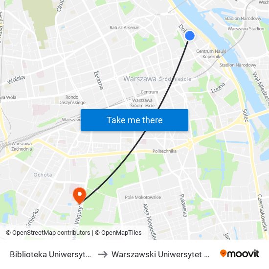 Biblioteka Uniwersytecka to Warszawski Uniwersytet Medyczny map