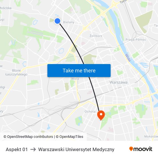 Aspekt 01 to Warszawski Uniwersytet Medyczny map
