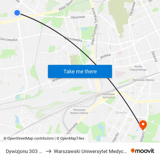 Dywizjonu 303 02 to Warszawski Uniwersytet Medyczny map