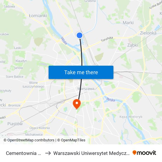 Cementownia 01 to Warszawski Uniwersytet Medyczny map