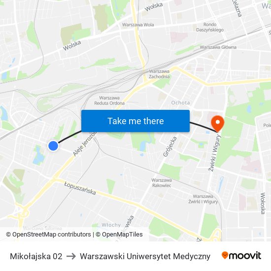 Mikołajska 02 to Warszawski Uniwersytet Medyczny map