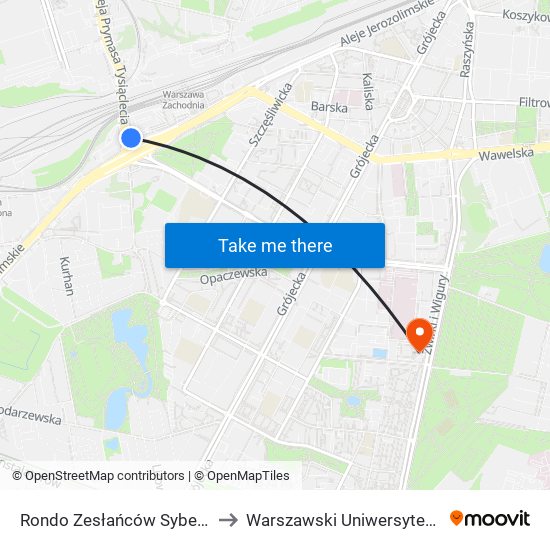 Rondo Zesłańców Syberyjskich to Warszawski Uniwersytet Medyczny map