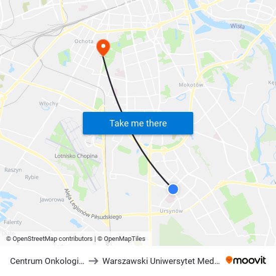 Centrum Onkologii to Warszawski Uniwersytet Medyczny map