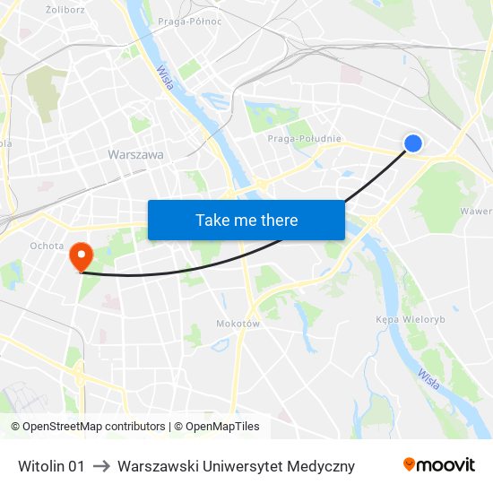 Witolin 01 to Warszawski Uniwersytet Medyczny map