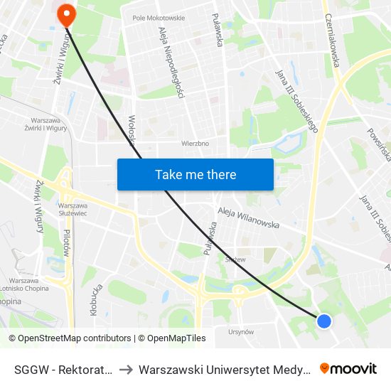 Sggw-Rektorat to Warszawski Uniwersytet Medyczny map