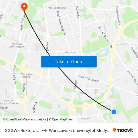 Sggw-Rektorat to Warszawski Uniwersytet Medyczny map