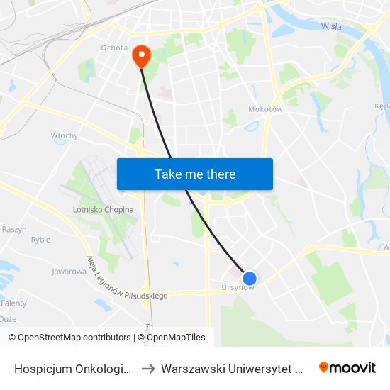 Hospicjum Onkologiczne to Warszawski Uniwersytet Medyczny map