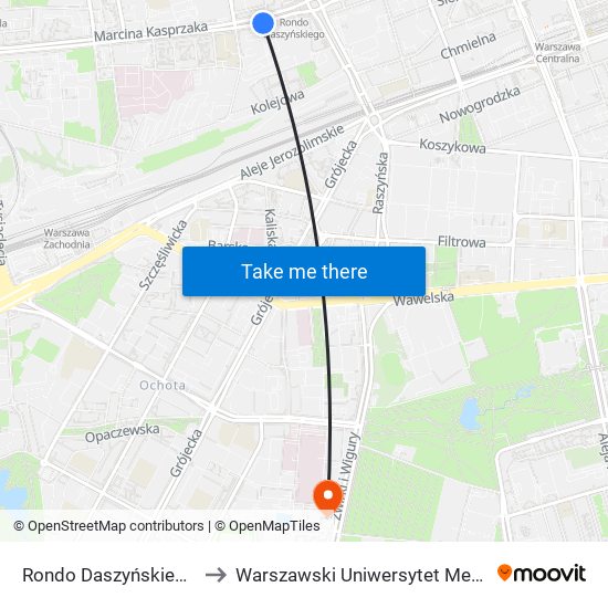 Rondo Daszyńskiego 09 to Warszawski Uniwersytet Medyczny map