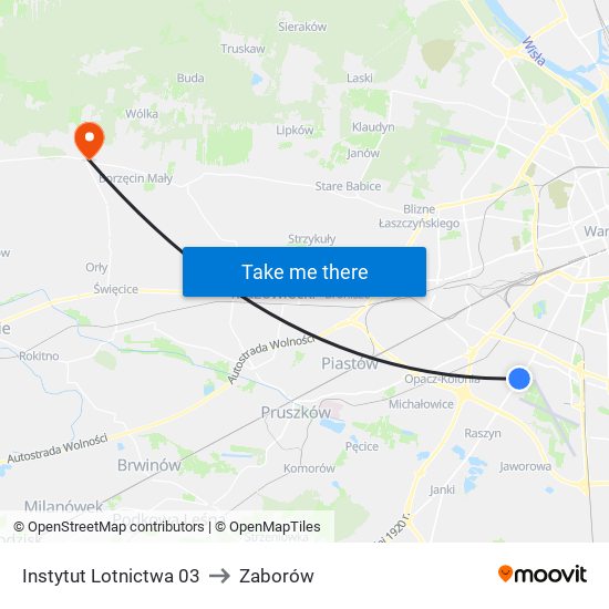 Instytut Lotnictwa 03 to Zaborów map