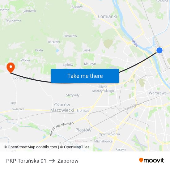 PKP Toruńska 01 to Zaborów map