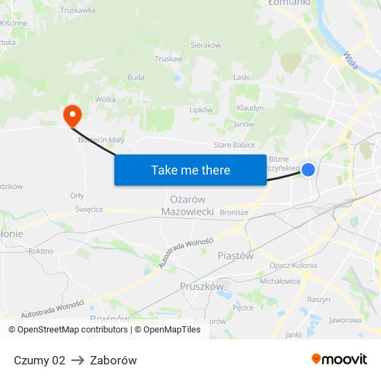 Czumy 02 to Zaborów map