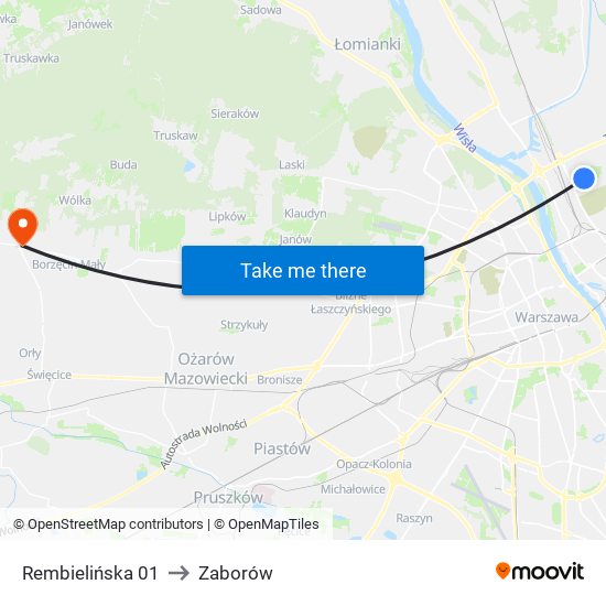 Rembielińska 01 to Zaborów map