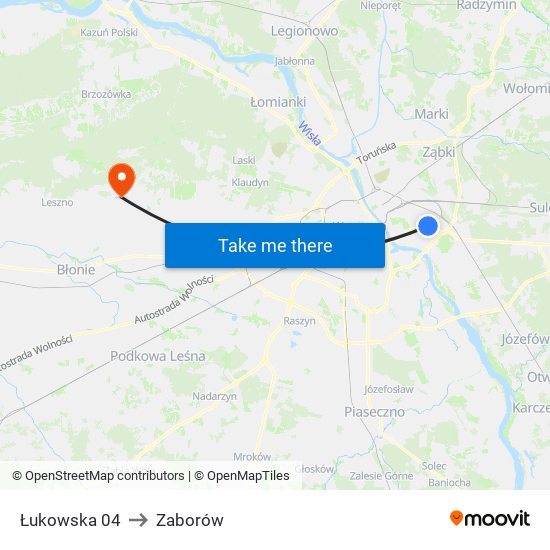 Łukowska 04 to Zaborów map