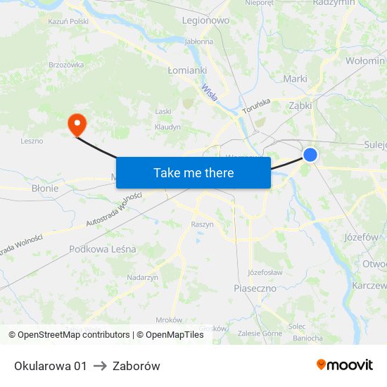 Okularowa 01 to Zaborów map