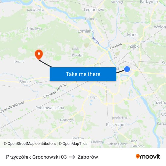 Przyczółek Grochowski 03 to Zaborów map