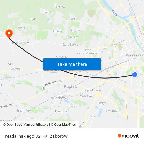 Madalińskiego 02 to Zaborów map