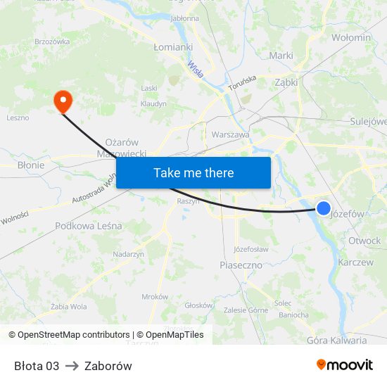 Błota 03 to Zaborów map