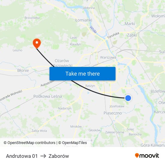 Andrutowa 01 to Zaborów map