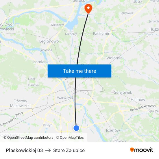 Płaskowickiej 03 to Stare Załubice map