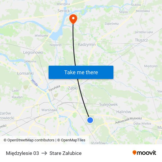 Międzylesie 03 to Stare Załubice map