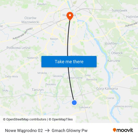 Nowe Wągrodno 02 to Gmach Główny Pw map