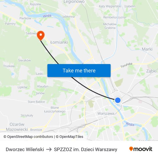 Dworzec Wileński to SPZZOZ im. Dzieci Warszawy map