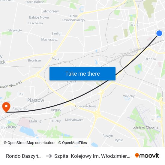 Rondo Daszyńskiego to Szpital Kolejowy Im. Włodzimierza Roeflera map