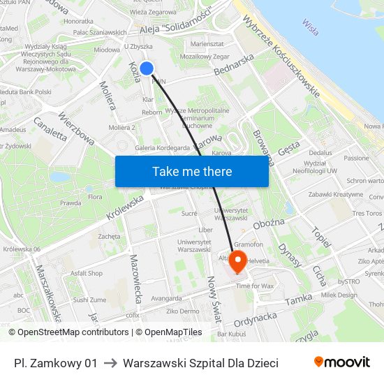 Pl. Zamkowy 01 to Warszawski Szpital Dla Dzieci map