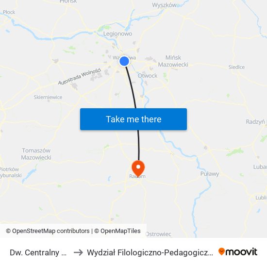 Dw. Centralny 29 to Wydział Filologiczno-Pedagogiczny map