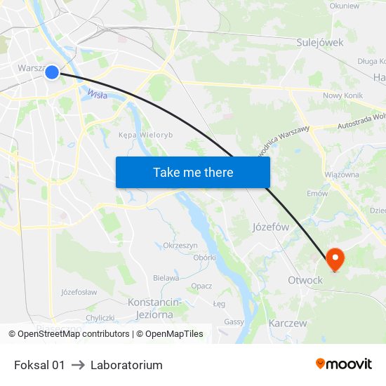 Foksal 01 to Laboratorium map