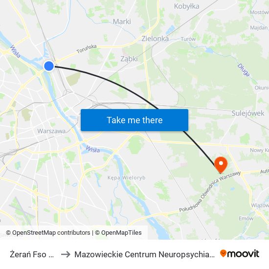 Żerań Fso 03 to Mazowieckie Centrum Neuropsychiatrii map