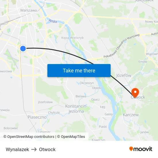 Wynalazek to Otwock map