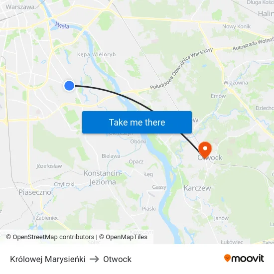 Królowej Marysieńki to Otwock map