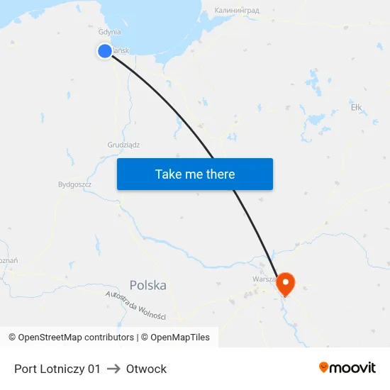 Port Lotniczy 01 to Otwock map