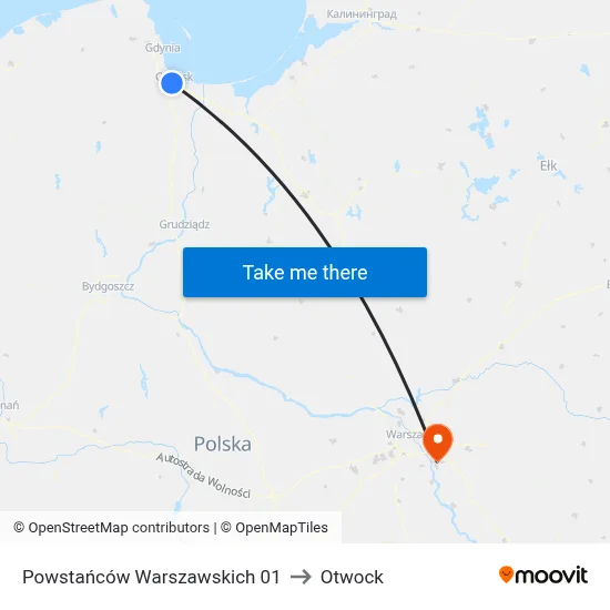 Powstańców Warszawskich 01 to Otwock map
